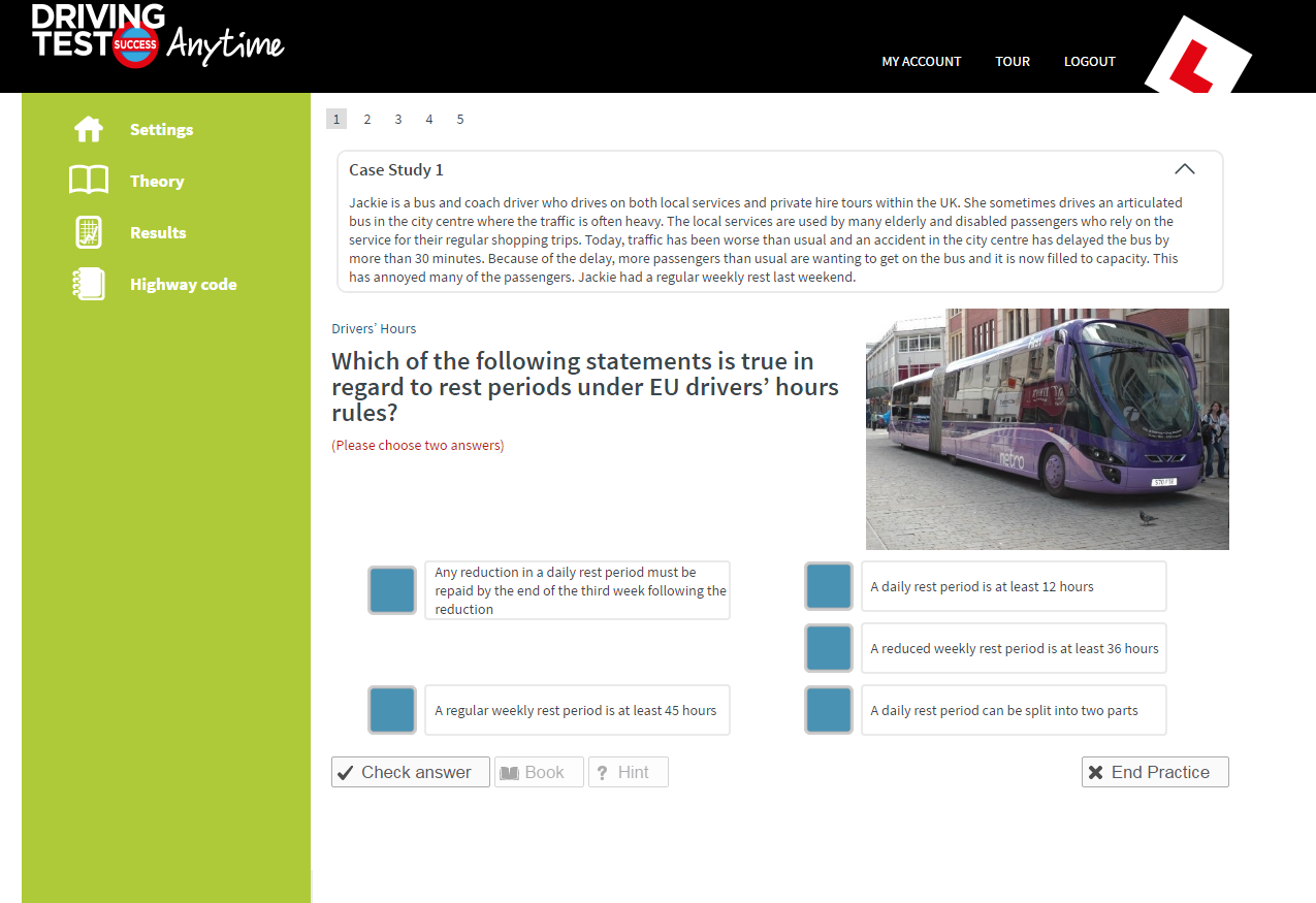 Driver Cpc Case Study Questions Online 140 LGV (LORRY) CPC MODULE 2